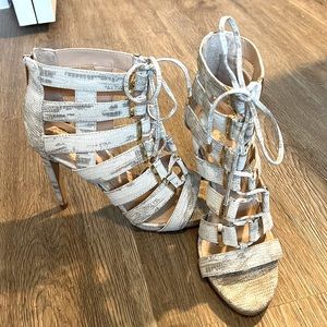 Vince Camuto Python Heels